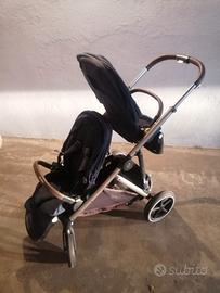 Passeggino gemellare Cybex Gazelle S Blu 