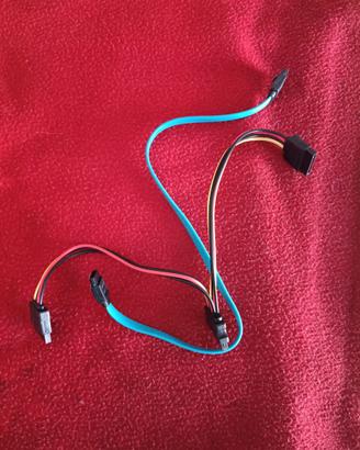 Kit cavi sata sdoppiatore due ssd-hard disk