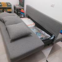 Divano letto 3 posti con contenitore