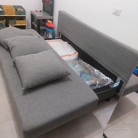 Divano letto 3 posti con contenitore
