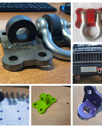 Staffa gancio per grillo omega 4.75 ton x off road