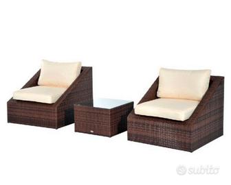 Set da giardino in rattan