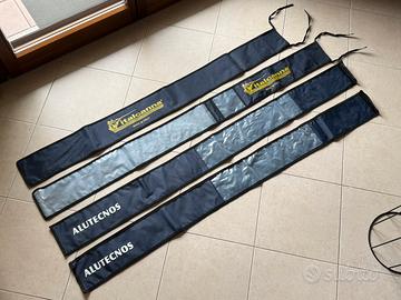 4 Foderi Canne ALUTECNOS e ITALCANNA 1.50 mt Canna