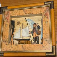 Quadro con Pescatore in rilievo 