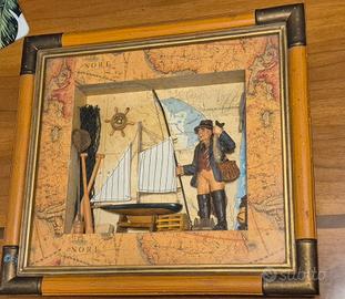 Quadro con Pescatore in rilievo 
