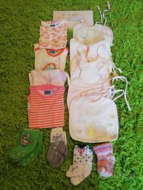 Lotto vestitini bimba 0-3 mesi