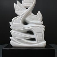 Scultura in marmo bianco di Carrara di Sand. 2