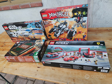Lotto N. 4 set Lego nuovi mai aperti ninjago