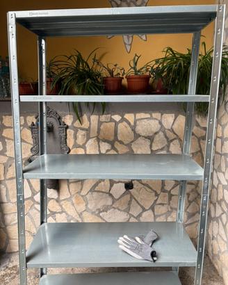 Scaffale a infilo Marcegaglia zincato 100x40,5x186
