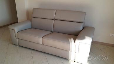 Divano Letto Pelle Colore Tortora