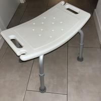 Sgabello regolabile per doccia anziani/infortunati