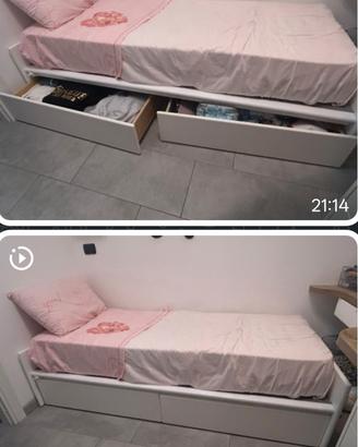 letto singolo contenitore