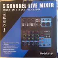 Mixer audio 5 canali