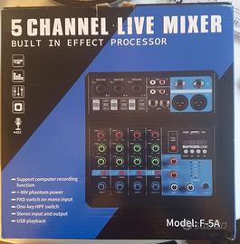 Mixer audio 5 canali