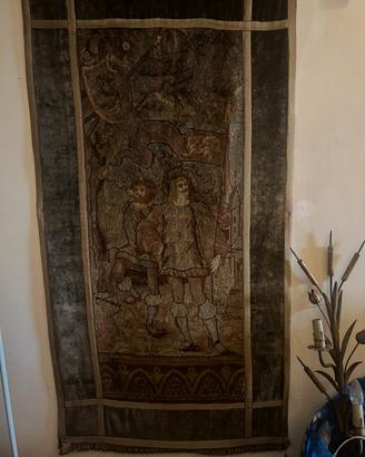 Antico Pannello Decorativo a Mezzo Punto