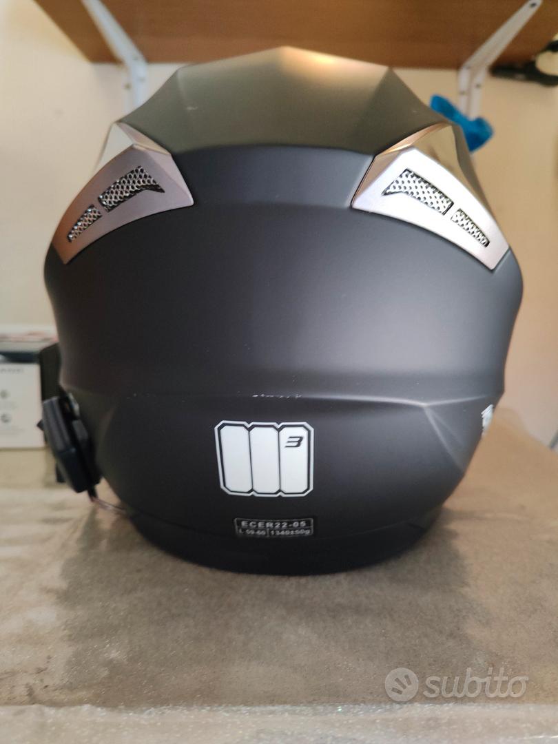 CASCO JET MOTOCUBO TOURER COMPLETO DI KIT BLUETOOTH in OFFERTA a