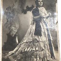Cartolina autografata Toti dal Monte