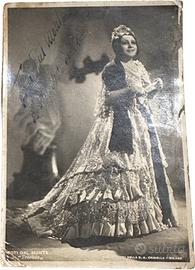 Cartolina autografata Toti dal Monte