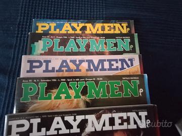n. 5 riviste anni *80 playmen in buone condizioni.