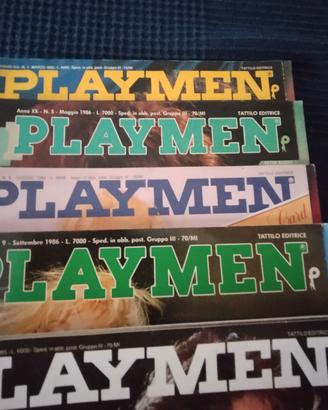 n. 5 riviste anni *80 playmen in buone condizioni.