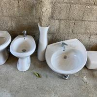 Set Sanitari wc bidet e lavandino