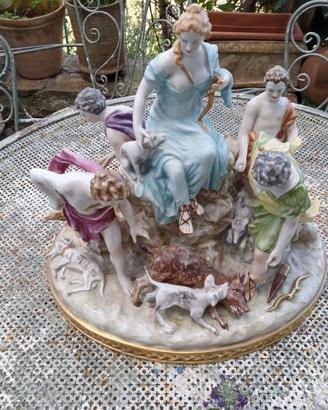 Scultura Maiolica Capodimonte XIX secolo