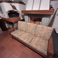 Divano legno tessuto