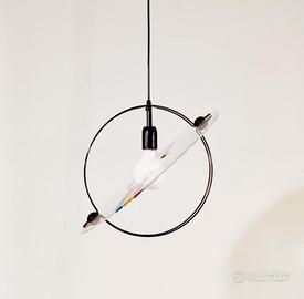 Set 2 lampadari + orologio vintage Toffoli
