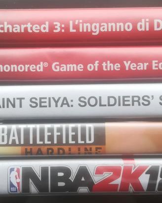 Lotto 5 giochi PS3