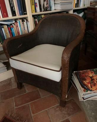 Coppia poltrone vintage con cuscino