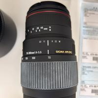 Obiettivo Sigma 70-300 mm per Nikon