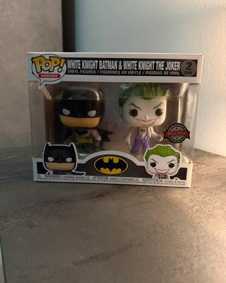 Funko Pop White Knight Batman e Joker 2 Pack