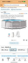 piscina Intex imballata
