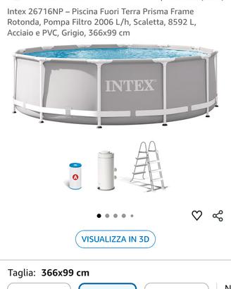 piscina Intex imballata