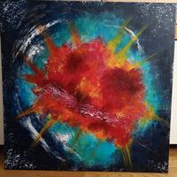 Quadro Astratto, pezzo unico acrilico su tela