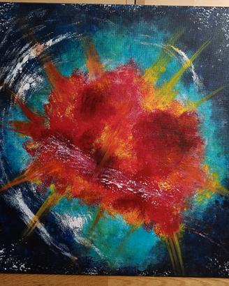 Quadro Astratto, pezzo unico acrilico su tela