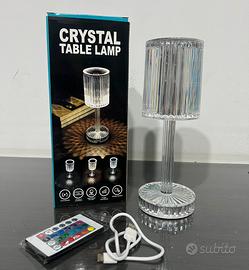 Lampada da tavolo in cristallo RGBW