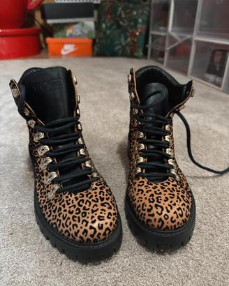Stivaletto Stokton Leopardato Donna NUOVO 37