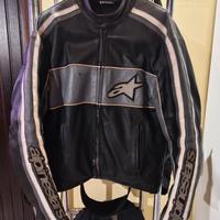 giacca alpinestar pelle vintage