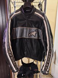giacca alpinestar pelle vintage