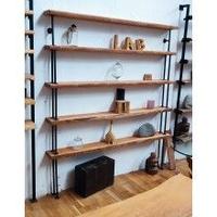 Libreria legno massello di rovere 180 x 20 h 200
