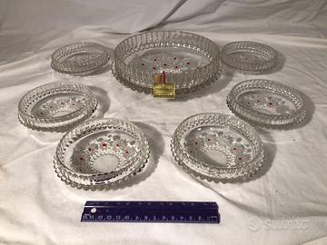 Coppe Cristallo Walther Kristallglas Vintage 7Pz