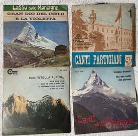 Disco Canti della montagna e Partigiani Vintage