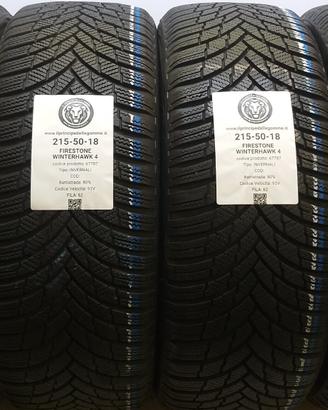 4 GOMME 215 50 18 FIRESTONE A67787