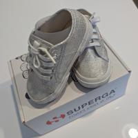 Scarpa Superga 24 Lameb Grey Silver - Misura 24
