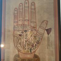 Quadro con mano della tradizione Ayurvedica