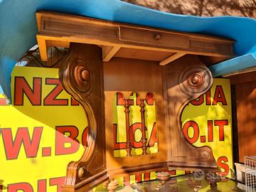 mobile legno piano 100x40 alto 80 cm con cassetto