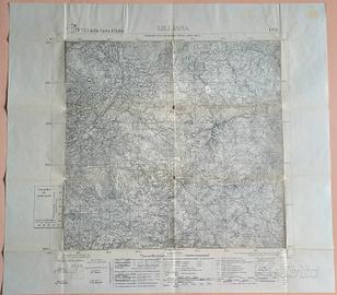 cartina Lillianes Val d'Aosta 1931