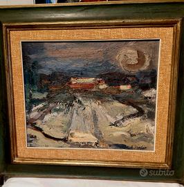 dipinto maestro Sergio Ugolini olio su tavola