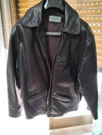 giubbotto pelle taglia L-XL